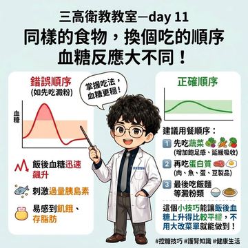 改變吃飯順序，飯後血糖更平穩