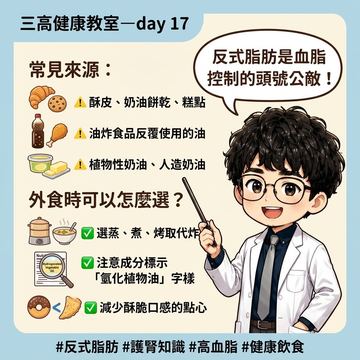 反式脂肪是血脂控制的頭號公敵