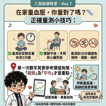 居家血壓怎麼量才準？正確步驟公開