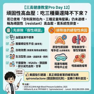 三種藥物仍降不下血壓的頑固性高血壓成因
