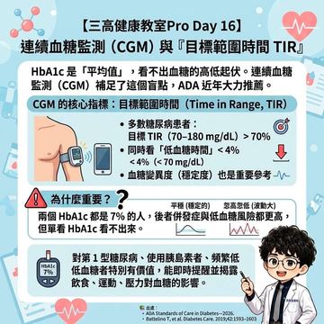 連續血糖監測揭露血糖波動，補足平均值盲點