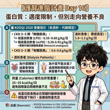 慢性腎臟病蛋白質攝取如何拿捏分寸